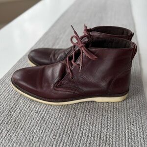 CREVO Oxblood Brown Bordo Leather Boots Size 11